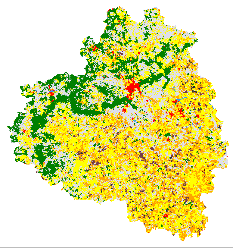 Crop Type Layer,
 Tula,
 August 2013